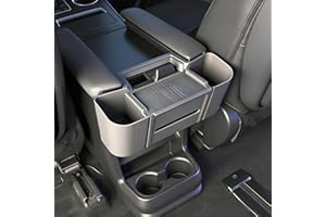 JYCDC Rear Center Console Organizer Compatible with Toyota Sienna 2026 2025 2024 2023 2022 Accessories, 2nd Row Tissue Box Ho
