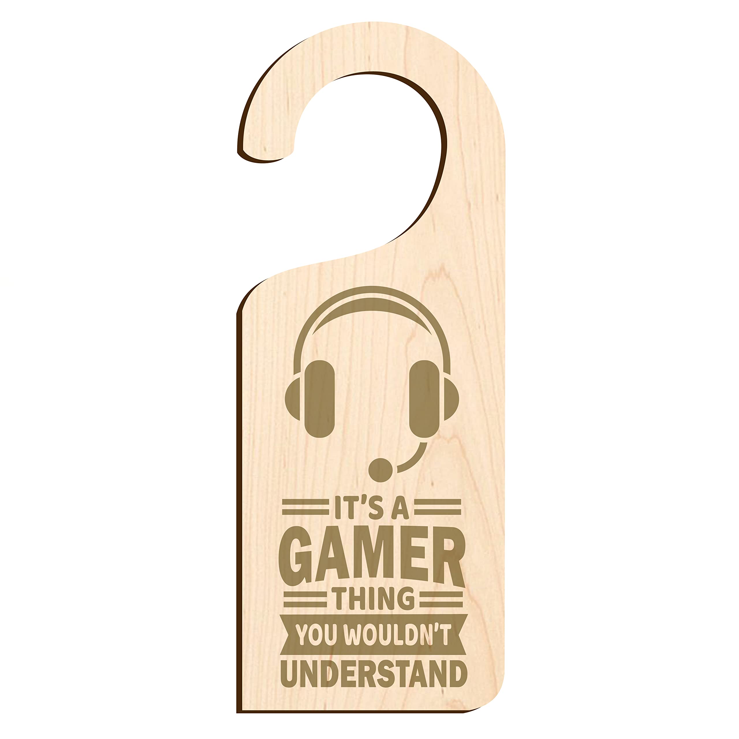 It's A Gamers Thing Door Hanger Gaming Sign (Veneered MDF) Do Not Disturb