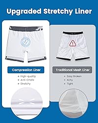 maamgic Swim Trunks Men 2 in 1 Mens Bathing Suit 7