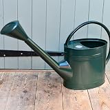 Burgon & Ball Waterfall Watering Can 9 Litre Dark Green Galvanized Steel view 3