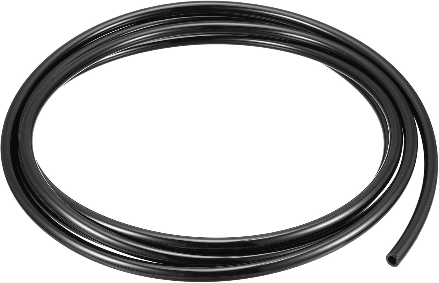 sourcingmap Pneumatic Air Tubing, 8mm OD x 5mm ID 3 M(9.8Ft) Long PU Polyurethane Air Compressor Tubing Hose Pipe Black