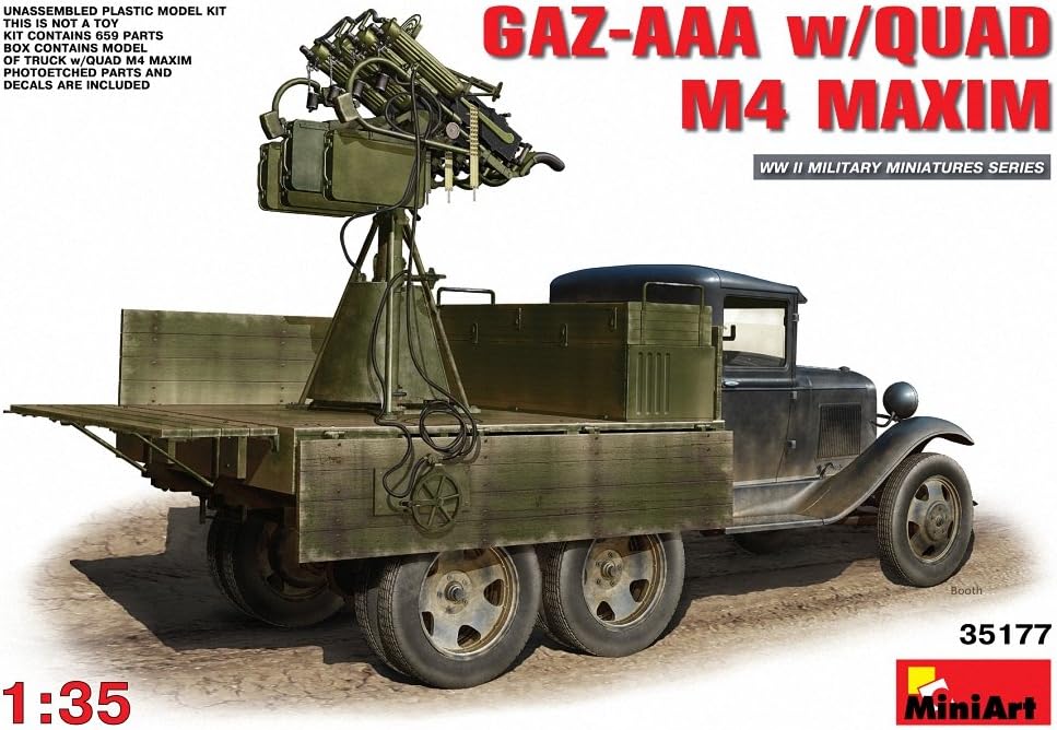 MiniArtModels 1/35 GAZ-AAA with Quad M-4 Maxim Model Kit
