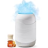 Lifelines Waves Ultrasonic Essential Oil Diffuser with Essential Oil Blend, 200ml - Aromatherapy Diffuser with Cascading Mist