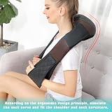 WOQQW Shiatsu Back Neck Massager with Heat 4D Kneading for Pain Relief view 5