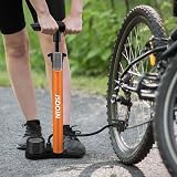 Jsdoin Bike Pump High Pressure Floor Pump Dual Presta Schrader 160 psi Orange view 6