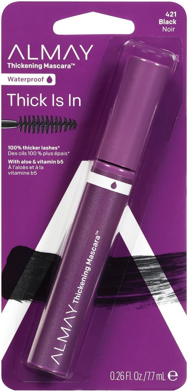 AlmayOne Coat Thickening Waterproof Mascara 421 Black - 0.26 fl. oz. (7.7 ml)