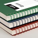RETTACY A4 Notebook Spiral 300 Pages 100gsm PVC Cover Dark Green view 3