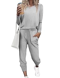 Ekouaer Women's Pajama Sets Casual 2Pcs Sleepwear