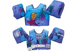 Body Glove Paddle Pals Motion Life Jackets - The Safest Patented U.S. Coast Guard Approved Kids Swim Vest 33-55 LBS
