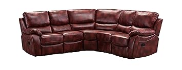 Abreo Ludlow Large Recliner Corner Sofa Leather Reclining 7 8