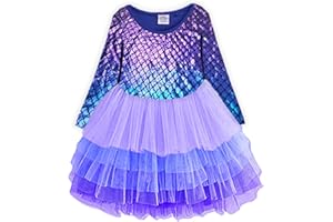 VIKITA Girls Dresses Winter Long Sleeve Party Gifts for Girls 3-7 Years