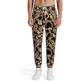 Mens Sweatpants 80s 90s Retro Joggers Sports Funny Workout Party Gym Pants with Pockets