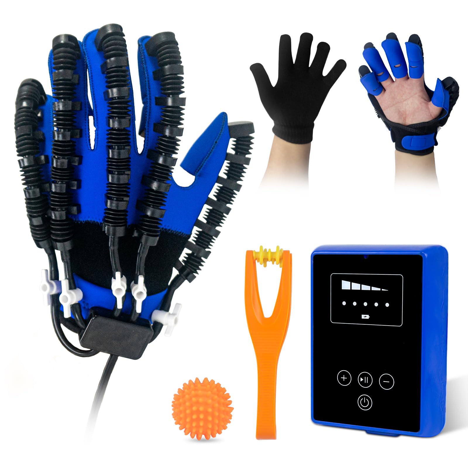 Photo 1 of Hand Rehabilitation Equipment, Therapy Gloves for Stroke Hand Recovery Device, Robotic Rehab Glove for Finger Training, Adjustable Strength Hands Exerciser