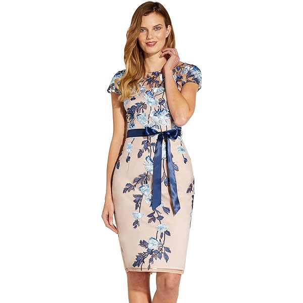 Amazon.com: Adrianna Papell Women's Bell Sleeve Rosie Embroidered Sheath Dress, Midnight, 6 : Clothing, Shoes & Jewelry Amazon.com: Adrianna Papell Women's Bell Sleeve Rosie Embroidered Sheath Dress, Midnight, 6 : Clothing, Shoes & Jewelry
