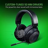 Razer Kraken Cross-Platform Wired Gaming Headset with 50 mm Drivers Black view 2