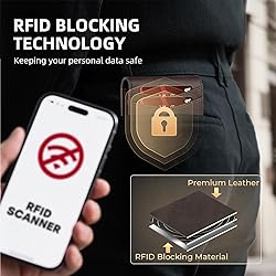 RUNBOX Wallet for Men and Women Slim Rfid Leather 2
