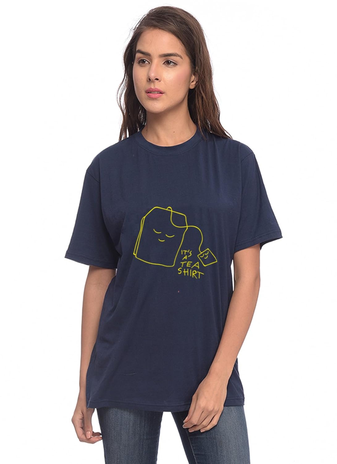 yoloclan its a tea shirt women blue t-shirt