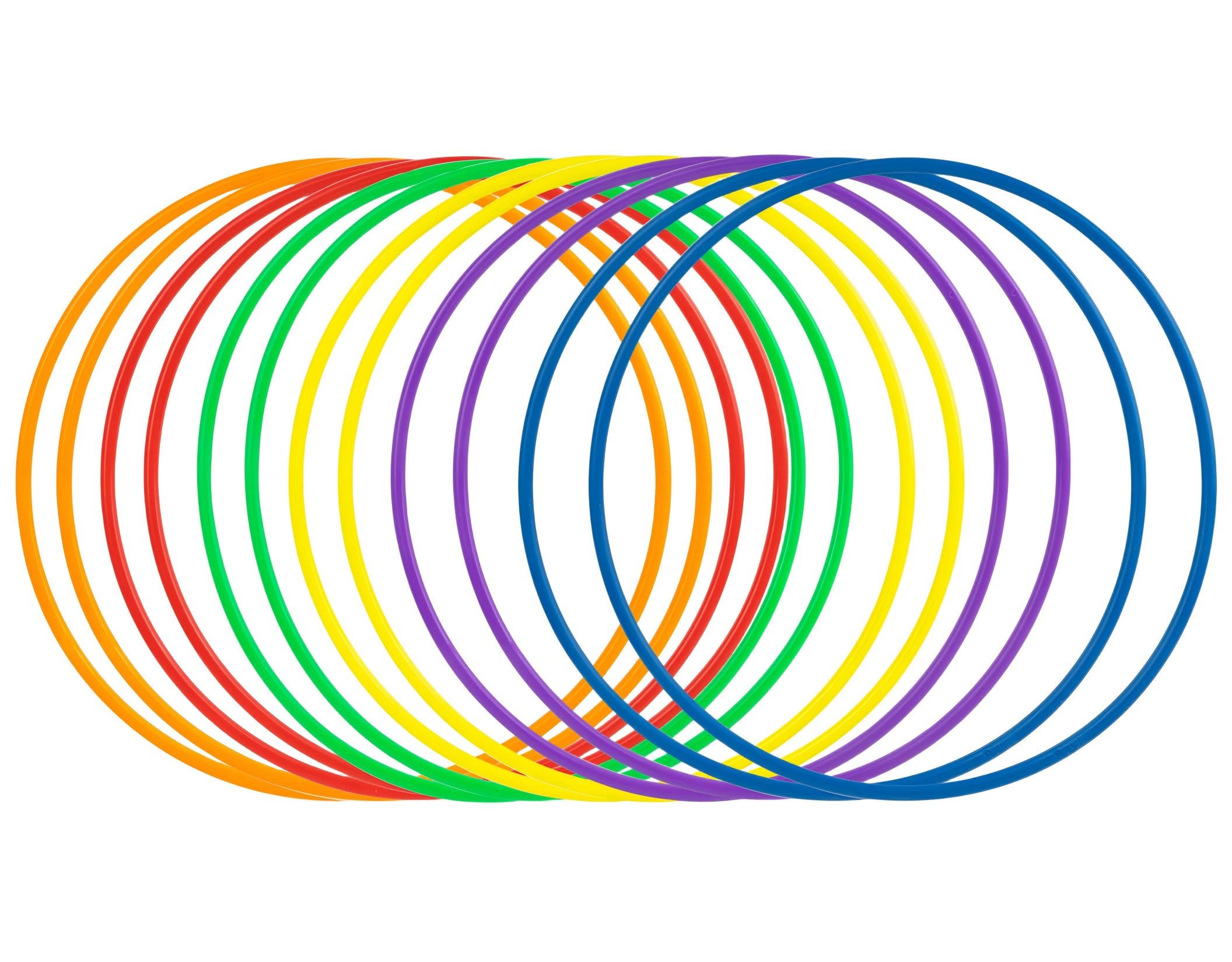 12 Piece Plastic Toss Rings Toys,Mini Throwing Rings Toss Hoops for Kids,Carnival Party Favo Rings Toss for Indoor Outdoor Sport Games for Speed and Agility Practice Gam-9.8inch