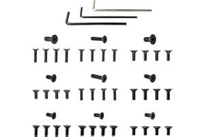 NVGUOES 45Pcs Red Dot Screw for Various Red Dot Sight Optics & Mount | Such as Compatible with Holosun/Monstrum/CVLIFE/Osight and Other Makes and Models | 9 Sizes with Mounting Tool