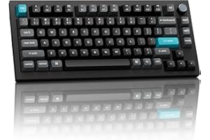 Keychron Q1 Ultra 8000Hz Wireless Mechanical Gaming Keyboard 75% Layout, Aluminum Hot-Swappable RGB Backlit Brown Switch, 2.4