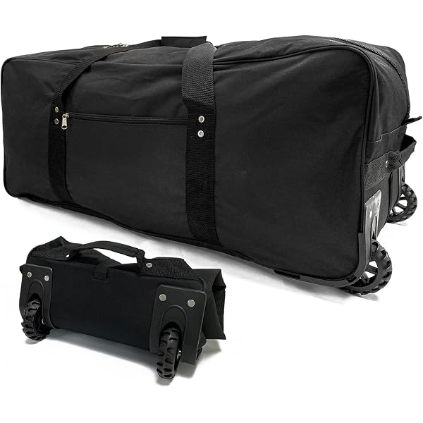 Lot De 4 Sacs De Voyage 90L En Tissu Oxford 1680D - Imperméables, Pliables, Avec Poche Extérieure - 75x30x40 Cm