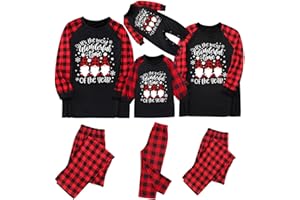 XBKPLO Christmas Pajamas For Family Pajamas Pjs Sleepwear Outfits Matching Christmas Pajamas for Family plus Size 4x