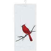 VIRAH BELLA Cardinals Appear Decorative Kitchen Towel 25" x 15" Cotton/Polyester Novelty Kitchen Hand Towels, Dish Towels, and Flour Sack Towels with Sayings - Must-Have Kitchen Accessories
