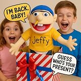 Britiva SML Jeffy Hand Puppet with 2 Rods 60cm XL Ventriloquist Dummy view 3