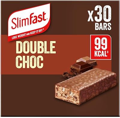 SlimFast Double Choc Bar 6 x 25g Sweet Snack Multipack