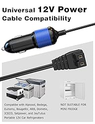 Mellbree 12V/24V DC Power Cord for Car