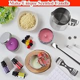 TEPENAR DIY Scented Candle Making Kit Premium Beeswax 8 Tins 6 Oils 4 Color view 3