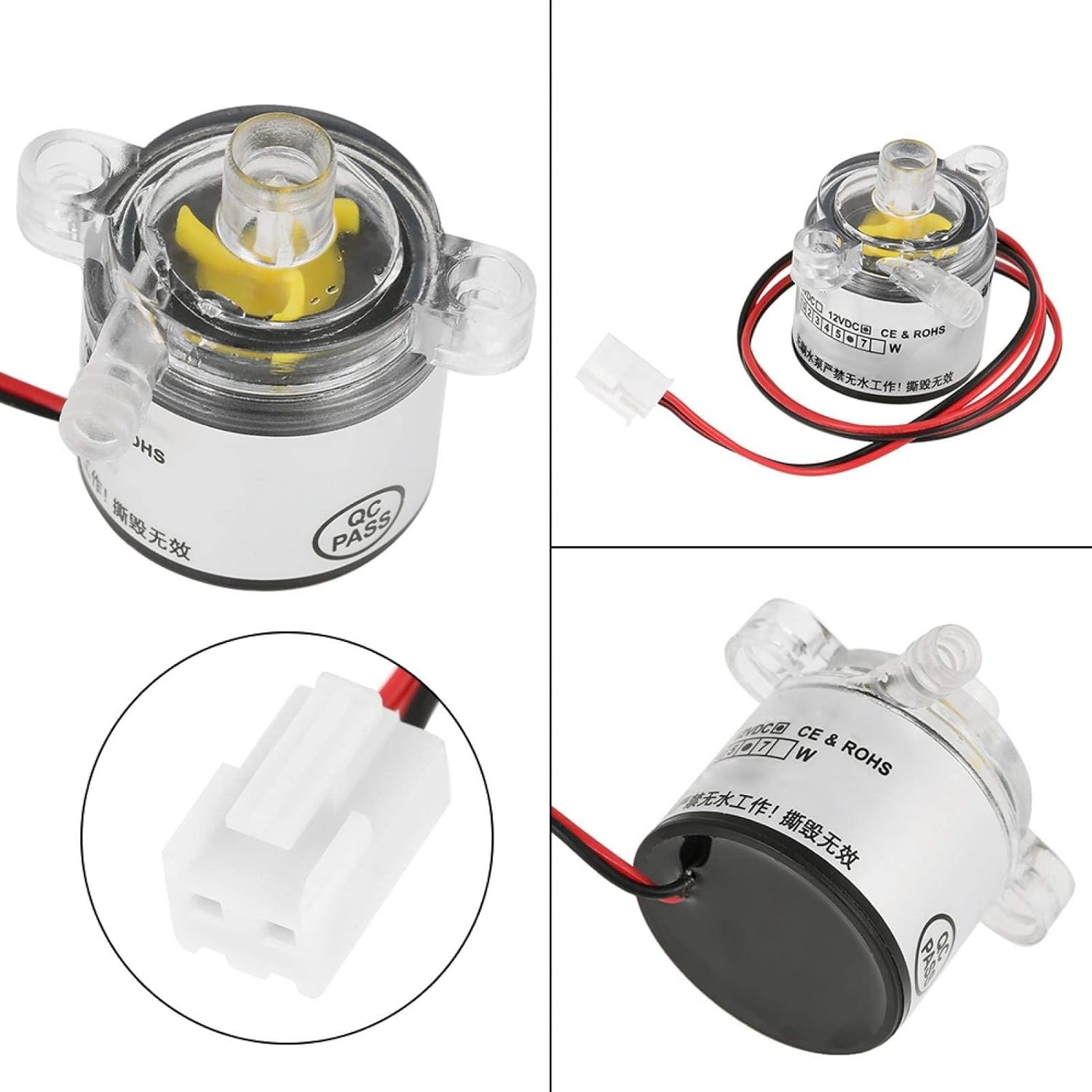 Submersible Pump(120L/H,6W),Low Noise Water Pump,Mini Submersible Brushless Water Pump,for Indoor and Outdoor Use(24h): Home & Kitchen