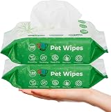 Pet Guru Dogs & Cats Biodegradable Cleaning Wipes 200 Unscented