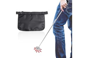 SECOAT Magnetic Shotgun Shell Retriever Pick Stick, Telescopic Retriever Tool Extends Up to 34ft, Portable Retriever with 3" Circular Strong Magnet, Includes Carrying Bag for Shells & Screws