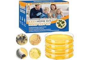 NEWJMM Mold Test Kit for Home Detection: 4 Simple DIY Science Kits for Fastly Testing Home Surfaces & Air Quality Detector & HVAC Monitor Includes Detailed Identification Guide