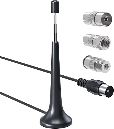 Ancable DAB Radio Aerial Indoor 3M FM Antenna for Hifi System Magnetic Base