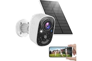 MaxiViz Solar Security Cameras Wireless Outdoor, Home Security Camera Outdoor with Solar Panel, 2K Color Night Vision, AI Mot