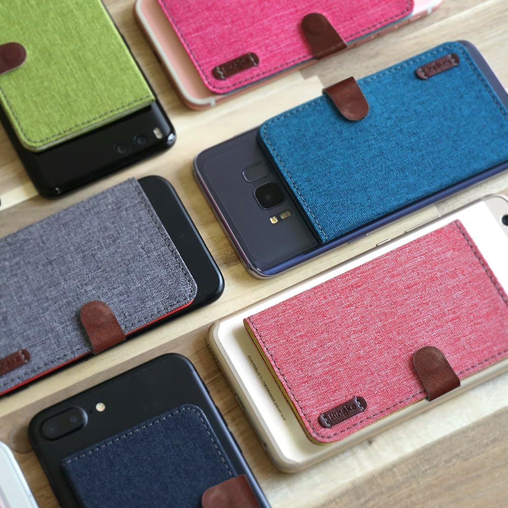 Ringke Flip Phone Card Holder, 3M Stick on Adhesive Multi Slot Card Wallet Attachment - Red, Magnetic - Red, petit - Image 3