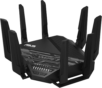 ASUS RT-BE96U BE19000 WiFi 7 Router Tri-Band 6GHz 10G Ports AiMesh