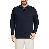 Lands' End Bedford Rib Quarter Zip Pullover Sweater