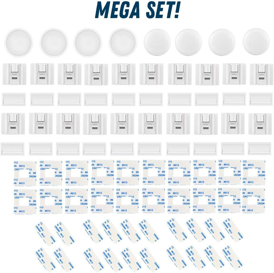 MATANA chuckle - 20 Self Adhesive Magnetic Child Proof Safety Locks with 4 Keys - Cabinets & Drawers - Image 3