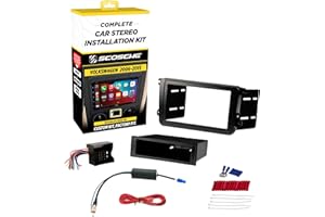 SCOSCHE Install Centric ICVW6BN Double DIN Complete Installation Solution for Installing an Aftermarket Stereo Compatible wit