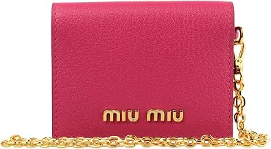 Amazon ミュウミュウ Miumiu パスケース カードケース リール付 チェーン レザー アウトレット 5mc3 並行輸入品 シューズ バッグ