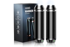Hand Warmers Rechargeable, Magnetic 2pack 5000mAh Battery Operated Hands Warmer, 3 Levels Heat, Outdoor Flashlight, Electric 