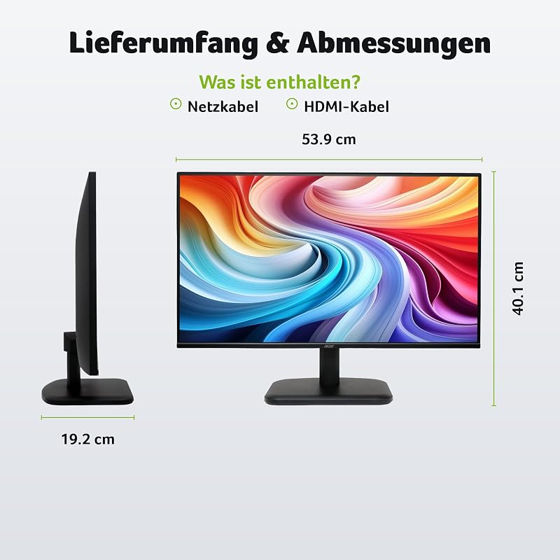EK241YG Monitor 24 Zoll (60,5 cm) Full HD, IPS, 120Hz, Home Office