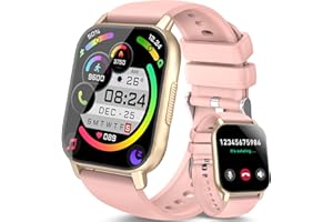 AYCY Smart Watch (Answer/Make Calls), 1.85" Smartwatch for Women IP68 Waterproof, 100+ Sport Modes, Fitness Activity Tracker Heart Rate Sleep Monitor Pedometer Calories, Smart Watches for Android iOS