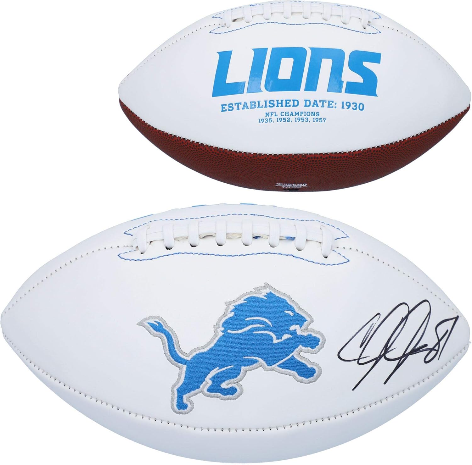 calvin johnson autographed football