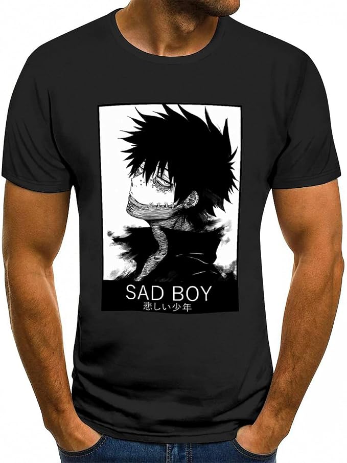 Boku No Hero Academia (Sad Boy) Camisetas con estampado clásico