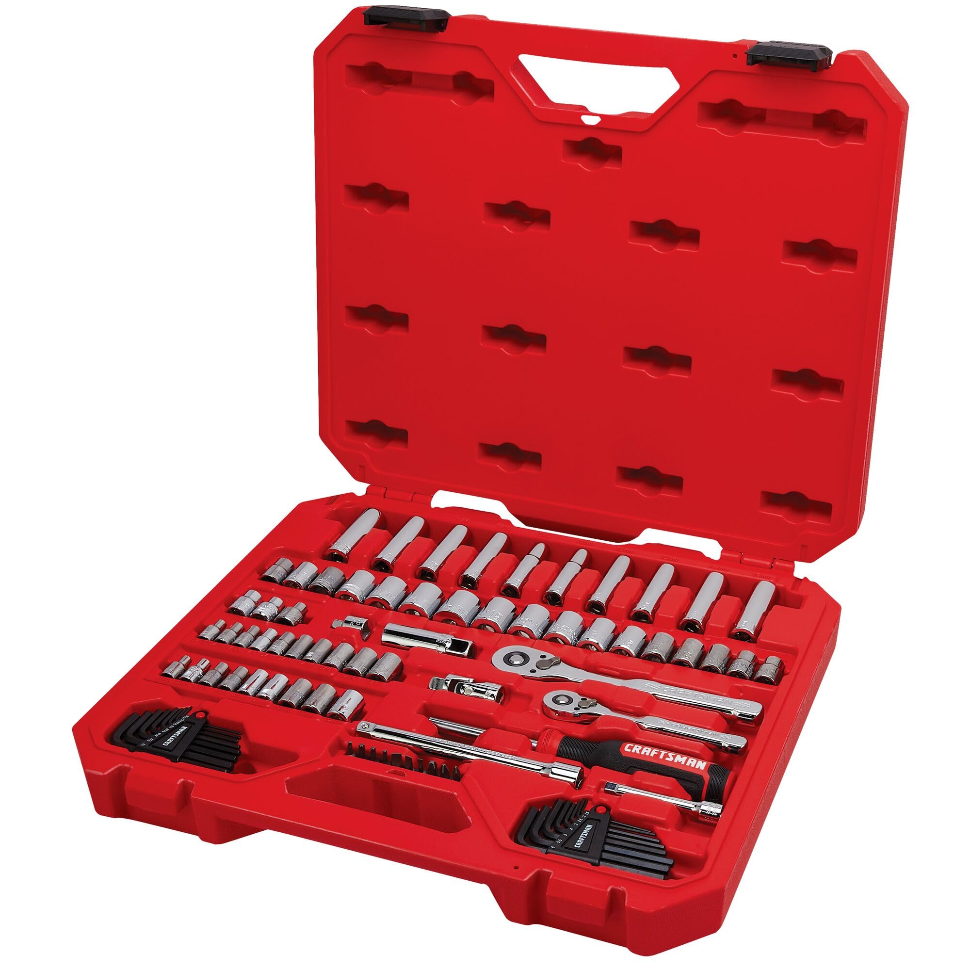 CRAFTSMAN Mechanics Tool Set, 83 Piece Hand Tool and Socket Set SAE/Metric (CMMT12121) Image