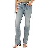 Silver Jeans Co. Women's Suki Mid Rise Curvy Fit Bootcut Jeans, Med Wash, 25W x 33L